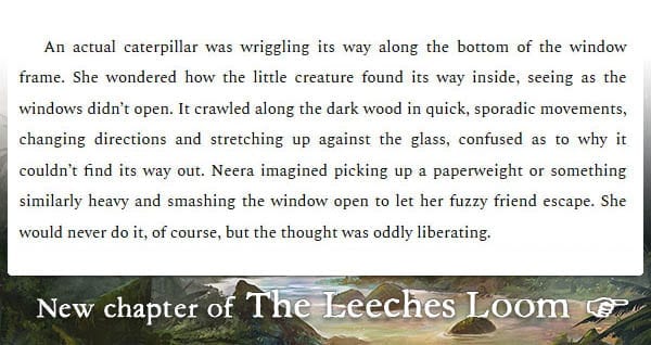 The Leeches Loom, Chapter 14 – Neera