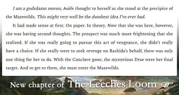 The Leeches Loom, Chapter 18 – Aoife