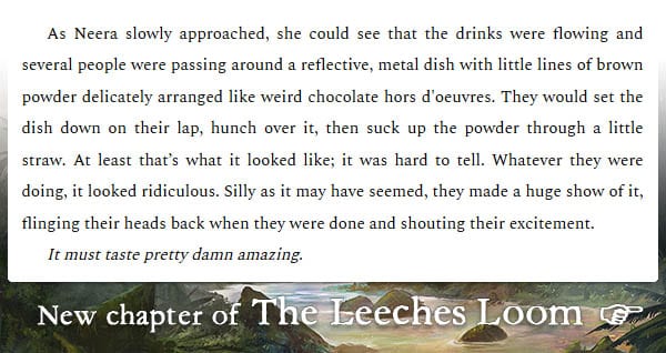 The Leeches Loom, Chapter 30 – Neera