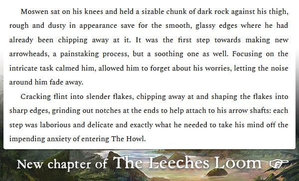 The Leeches Loom, Chapter 37 – Moswen